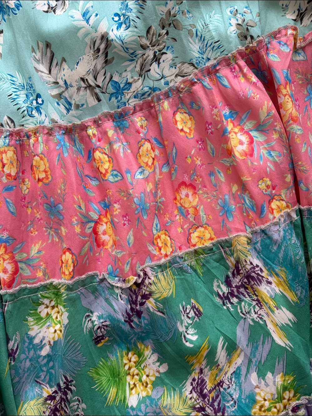 Jonny Was Boho Floral Maxi Skirt in Mint, Coral & Lemon.
Excellent condition. - Picture 2 of 5